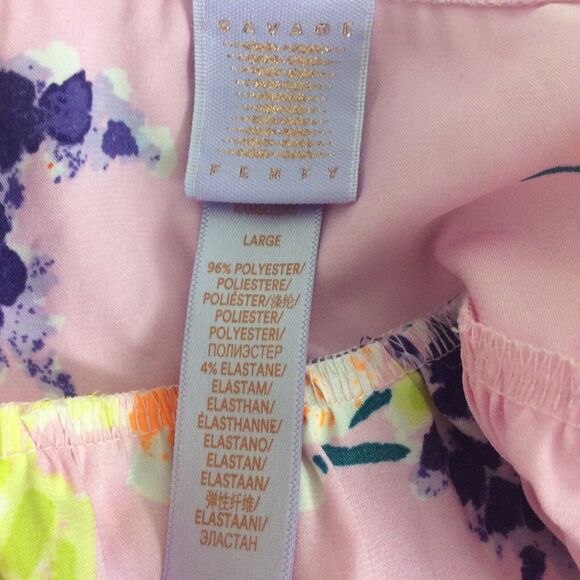 Savage x Fenty Lingerie Top Side Ties Floral Satin - Picture 8 of 8